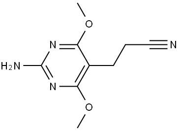 3-(2-Amino-4,6-dimethoxypyrimidin-5-yl)propanenitrile|3-(2-氨基-4,6-二甲氧基嘧啶-5-基)丙腈