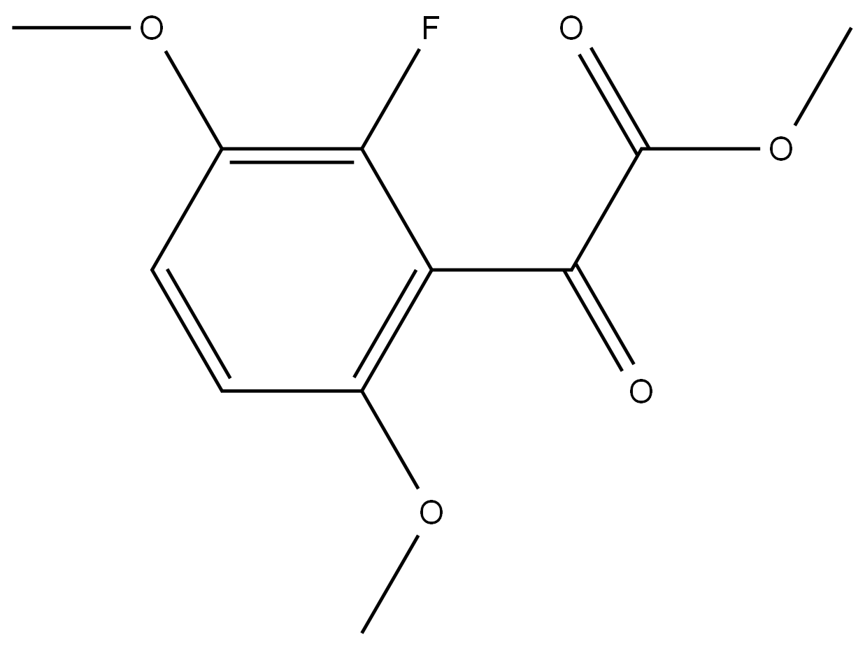 Methyl 2-fluoro-3,6-dimethoxy-α-oxobenzeneacetate Structure