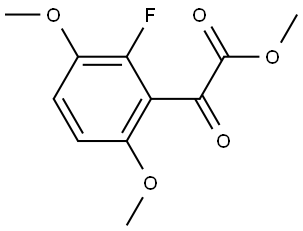 Methyl 2-fluoro-3,6-dimethoxy-α-oxobenzeneacetate Structure