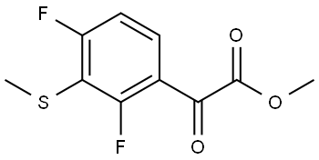 methyl 2-(2,4-difluoro-3-(methylthio)phenyl)-2-oxoacetate 结构式