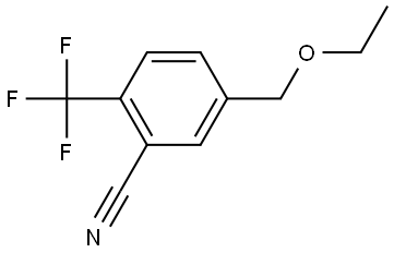 5-(Ethoxymethyl)-2-(trifluoromethyl)benzonitrile Structure