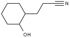 Cyclohexanepropanenitrile, 2-hydroxy- Struktur
