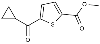 Methyl 5-(cyclopropylcarbonyl)-2-thiophenecarboxylate Structure