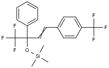 trimethyl-[1-phenyl-1-trifluoromethyl-3-(4-trifluoromethylphenyl)allyloxy]silane,2129577-77-9,结构式