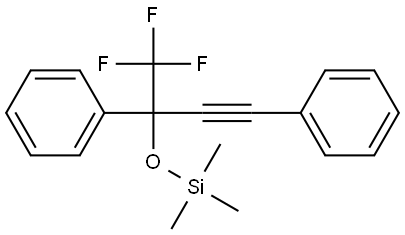 4,4,4-trifluoro-1,3-diphenyl-3-(trimethylsilyloxy)but-1-yne,2129577-94-0,结构式