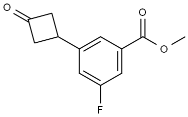 methyl 3-fluoro-5-(3-oxocyclobutyl)benzoate,2130017-24-0,结构式