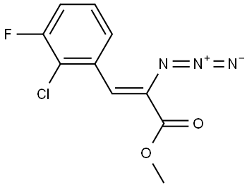 2-Propenoic acid, 2-azido-3-(2-chloro-3-fluorophenyl)-, methyl ester, (2Z)-|(Z)-2-叠氮基-3-(2-氯-3-氟苯基)丙烯酸甲酯
