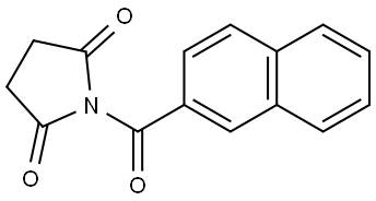 1-(2-Naphthalenylcarbonyl)-2,5-pyrrolidinedione Structure
