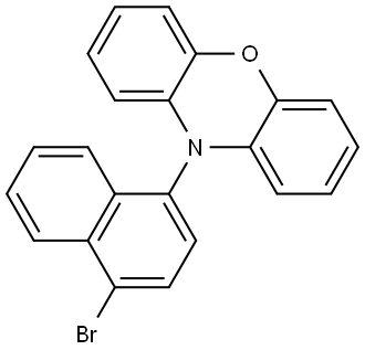 10-(4-bromonaphthyl)-10H-phenoxazine Structure