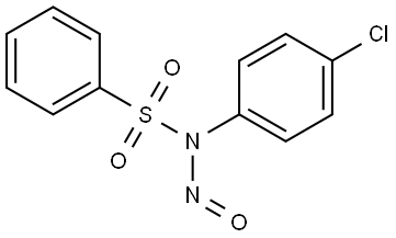 N-(4-chlorophenyl)-N-nitrosobenzenesulfonamide Structure