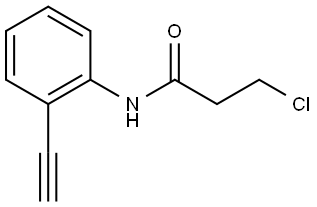 3-Chloro-N-(2-ethynylphenyl)propanamide Structure