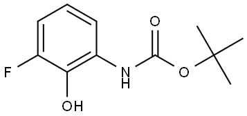tert-Butyl (3-fluoro-2-hydroxyphenyl)carbamate Struktur