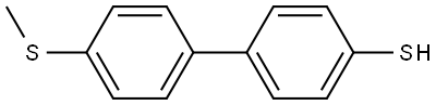 4'-(Methylthio)[1,1'-biphenyl]-4-thiol Structure