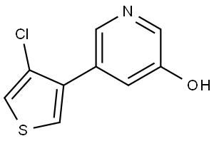5-(4-Chloro-3-thienyl)-3-pyridinol,2150437-53-7,结构式