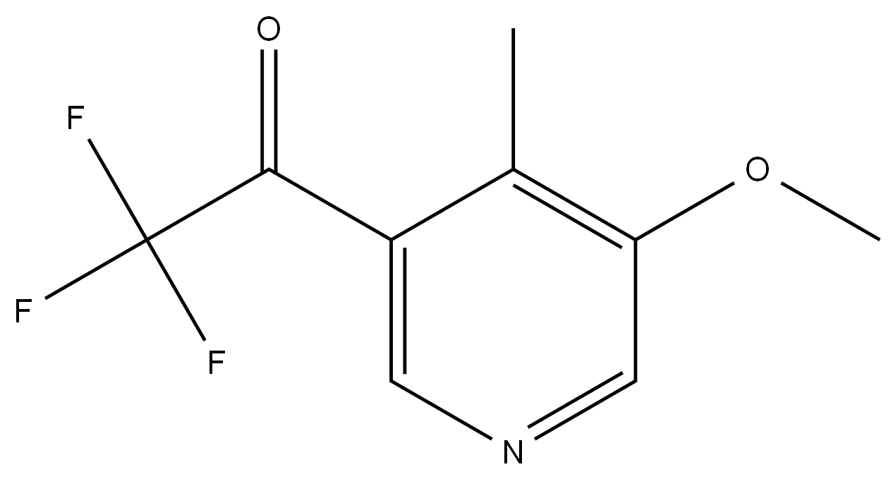 2,2,2-Trifluoro-1-(5-methoxy-4-methylpyridin-3-yl)ethanone 结构式