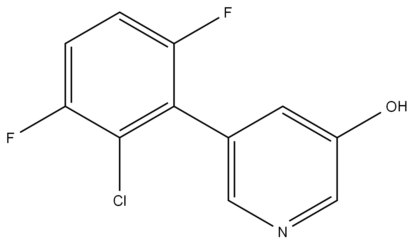 5-(2-Chloro-3,6-difluorophenyl)-3-pyridinol,2153798-99-1,结构式