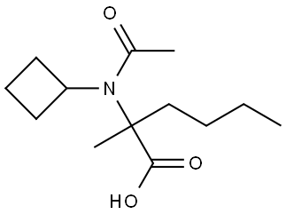 2-(N-环丁基乙酰胺基)-2-甲基己酸,2159376-39-1,结构式