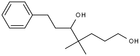 4,4-Dimethyl-7-phenylheptane-1,5-diol Structure