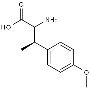 (3R)-2-amino-3-(4-methoxyphenyl)butanoic acid Structure