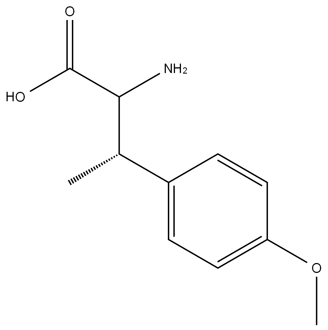 (3S)-2-amino-3-(4-methoxyphenyl)butanoic acid Structure