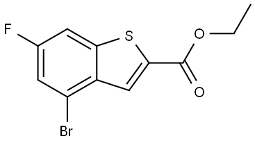 ethyl 4-bromo-6-fluorobenzo[b]thiophene-2-carboxylate Structure