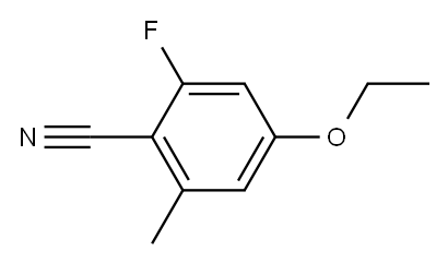 4-Ethoxy-2-fluoro-6-methylbenzonitrile 结构式