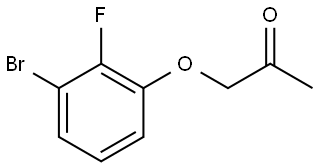 1-(3-Bromo-2-fluorophenoxy)-2-propanone Struktur