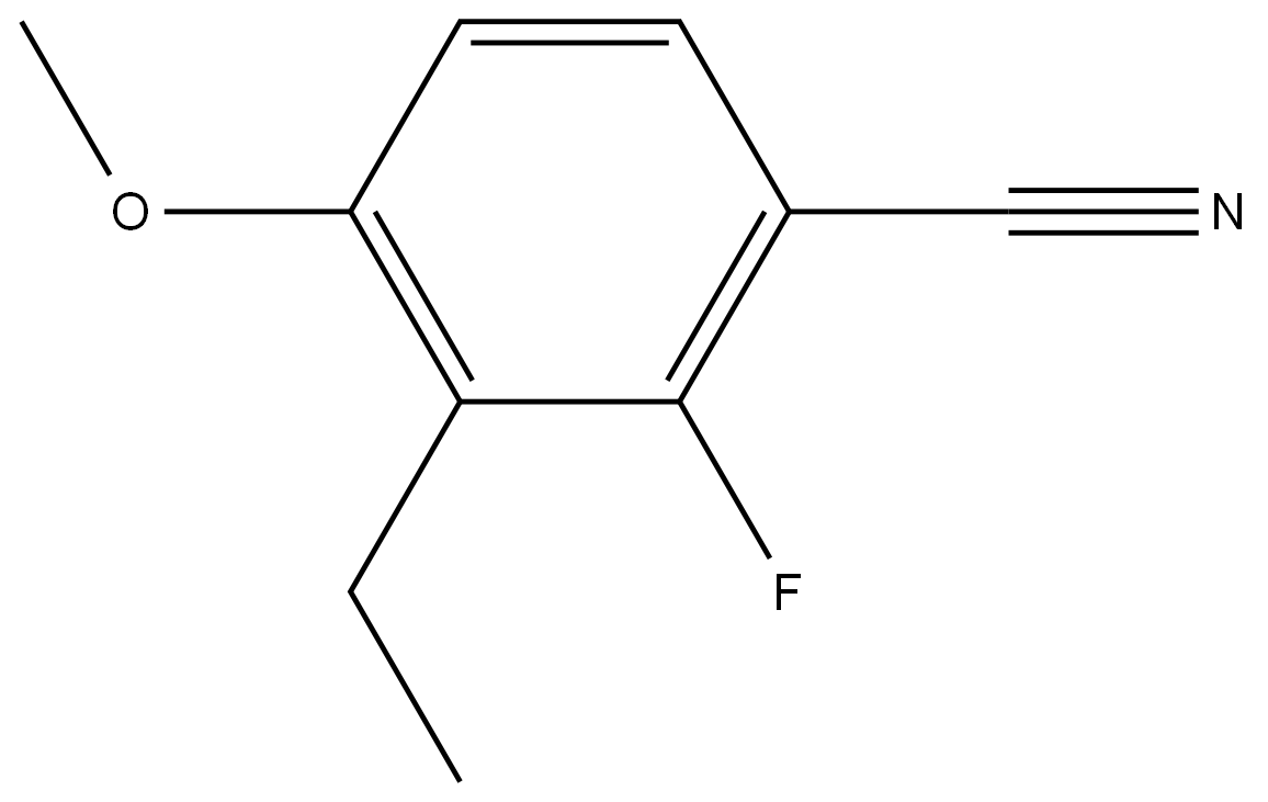 3-Ethyl-2-fluoro-4-methoxybenzonitrile 结构式