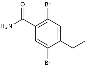 2,5-Dibromo-4-ethylbenzamide 结构式