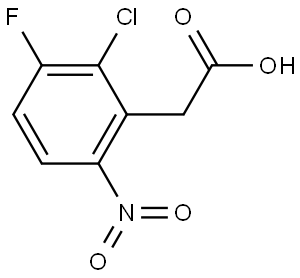 2-氯-3-氟-6-硝基苯乙酸, 2167673-14-3, 结构式