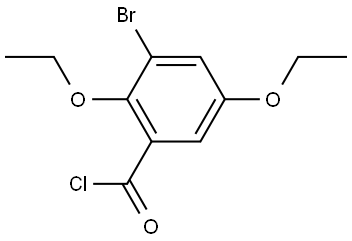 3-Bromo-2,5-diethoxybenzoyl chloride 结构式