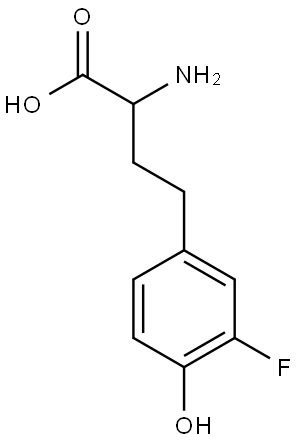 2-amino-4-(3-fluoro-4-hydroxyphenyl)butanoic acid Structure