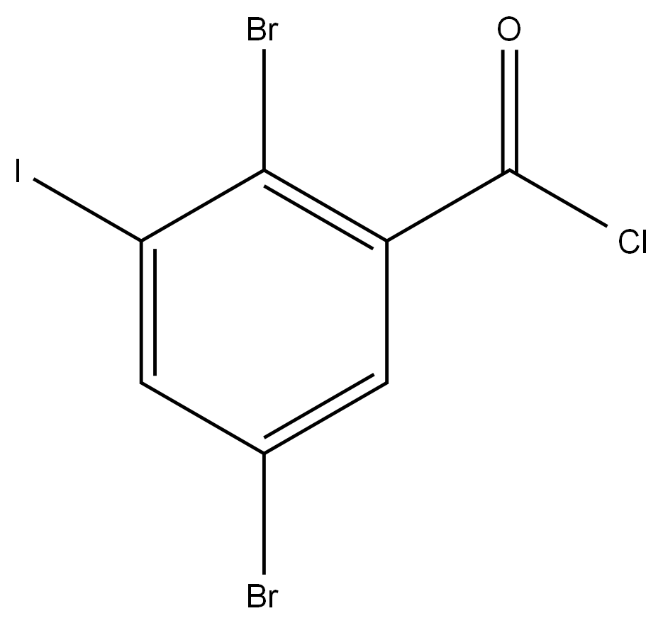 2,5-Dibromo-3-iodobenzoyl chloride,2168813-50-9,结构式