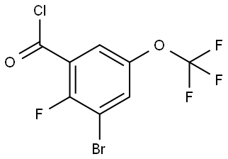 3-Bromo-2-fluoro-5-(trifluoromethoxy)benzoyl chloride Structure