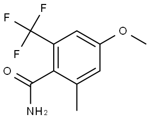4-Methoxy-2-methyl-6-(trifluoromethyl)benzamide Structure