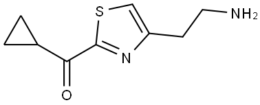 Methanone, [4-(2-aminoethyl)-2-thiazolyl]cyclopropyl- Struktur