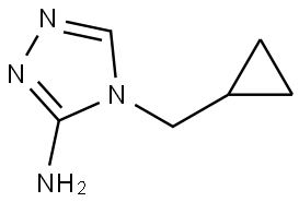 4-(Cyclopropylmethyl)-4H-1,2,4-triazol-3-amine Struktur