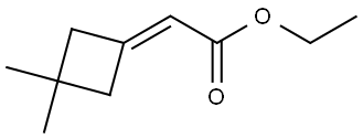 Ethyl 2-(3,3-dimethylcyclobutylidene)acetate Struktur