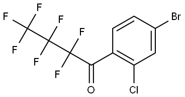 1-(4-Bromo-2-chlorophenyl)-2,2,3,3,4,4,4-heptafluoro-1-butanone Structure