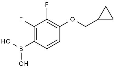 (4-(cyclopropylmethoxy)-2,3-difluorophenyl)boronic acid Struktur