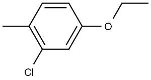 2-chloro-4-ethoxy-1-methylbenzene Struktur