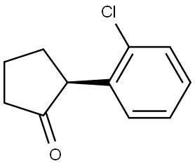 (S)-2-(2-Chlorophenyl)cyclopentanone 结构式