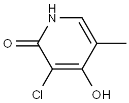 3-Chloro-4-hydroxy-5-methylpyridin-2(1H)-one Struktur