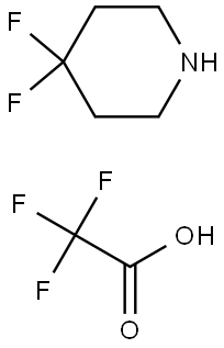 4,4-Difluoropiperidine 2,2,2-trifluoroacetate Structure