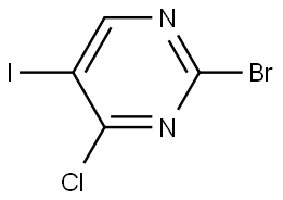 2-Bromo-4-chloro-5-iodopyrimidine Struktur