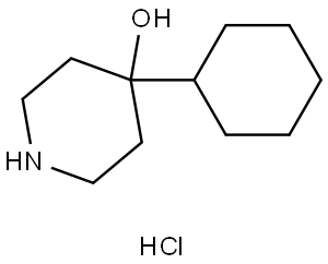 4-cyclohexylpiperidin-4-ol hydrochloride Struktur