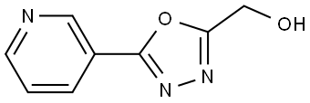(5-(pyridin-3-yl)-1,3,4-oxadiazol-2-yl)methanol Structure