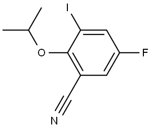 5-Fluoro-3-iodo-2-(1-methylethoxy)benzonitrile Structure
