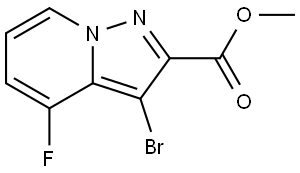 Methyl 3-bromo-4-fluoropyrazolo[1,5-a]pyridine-2-carboxylate Structure