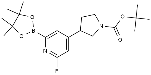 2223003-05-0 tert-Butyl 3-(2-fluoro-6-(4,4,5,5-tetramethyl-1,3,2-dioxaborolan-2-yl)pyridin-4-yl)pyrrolidine-1-carboxylate